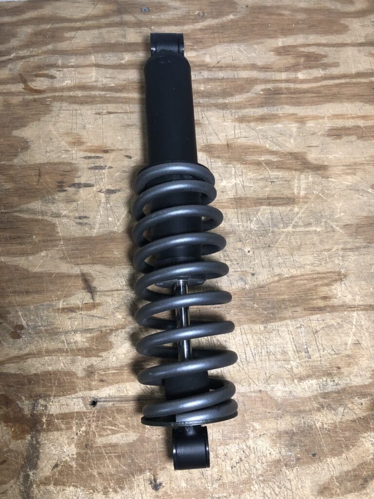 A close up of the springs on a fork