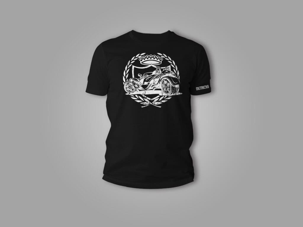 A black t-shirt with an image of a dragon.